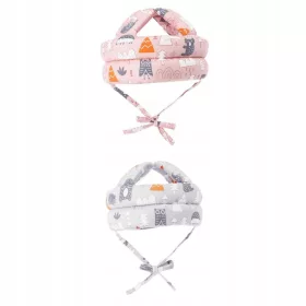    2x Защитна памучна шапка за малки деца, регулируема