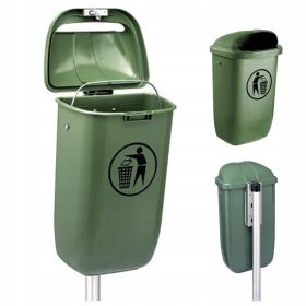   Кошче за отпадъци на стълб 50 литра ул. зелен парк