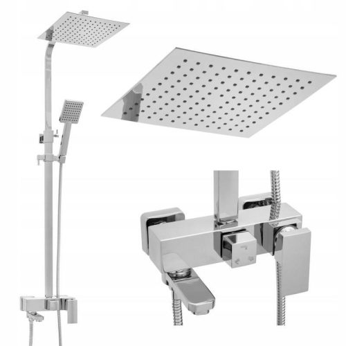  Душ панел Yoka Home Cube със сребрист смесител