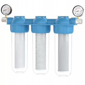   Wessper TripleMax 3/4" 2 l комплект + 2 x манометър + 2 x адаптер за филтрираща система Wessper WES6011-MA