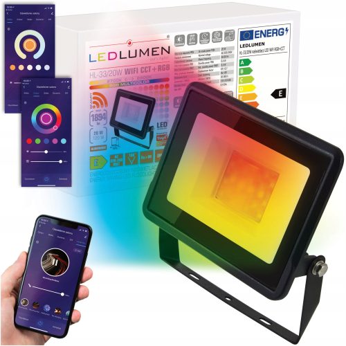  Ledlumen RGB+CTT WiFi LED прожектор 20 W 1894 lm