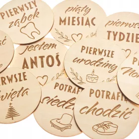    Techrebal дървени табели за снимки, 27 бр