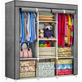    Гардероб Massido 680010 135 x 170 x 45 см нюанси на сивото