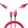  Vayox USB - microUSB тип B кабел 1.5м червен
