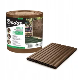   Лента за ограда Bradas RAL8011 TOB4501935BRL 19cm x 35m кафява