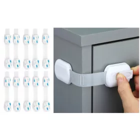    Брава за закрепване на шкафове, мебелни чекмеджета 10 бр