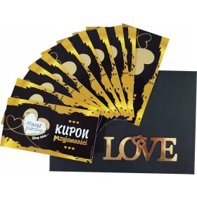   украса за Свети Валентин - Скреч карта Купони за удоволствие и подарък за Свети Валентин 10 пъти