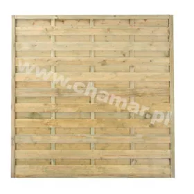   Чамар права дъсчена ограда 180х180 см