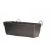  Саксия ArtPlast 59 cm x 16 x 16 cm пластмасови нюанси на сиво и сребро