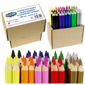    Настолен комплект пастели JUMBO 60 бр Bambino v2