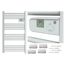   Електрически радиатор за баня Goodhome 500 W 545 х 980 мм бял