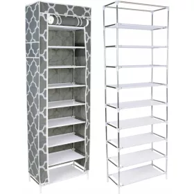    Шкаф за обувки Gockowiak 57 x 172 x 29 см нюанси на сивото