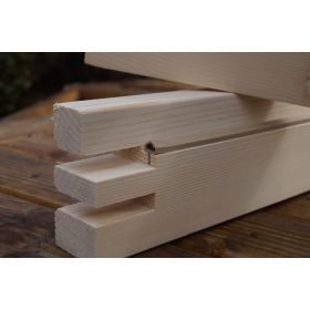   Каса на врата Дясна греда Фиксирана Natur-Drew 90 - 90 mm светло дърво