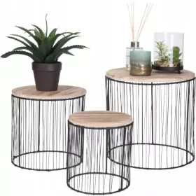    Холна маса Intesi Harp, кръгла, 29 х 29 х 28 см, метал