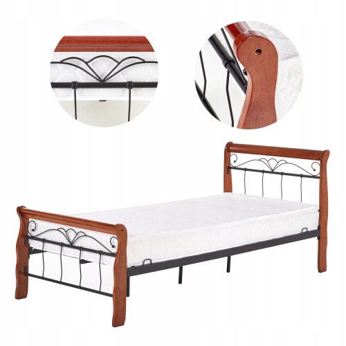  Halmar V-CH-VERONICA_90CM-LOZ метално единично легло 90x200 череша