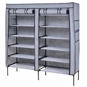    Шкаф за обувки Gockowiak 110 x 120 x 30 см нюанси на сивото