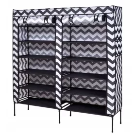    Шкаф за обувки Gockowiak 110 x 120 x 30 см черен