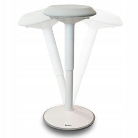    Табуретка Black Point, бяла, 80 см, дамаска