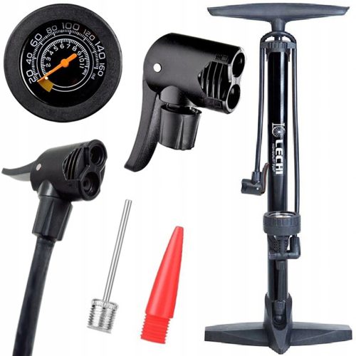  Korbi подова помпа BICYCLE PUMP ALUMINUM BLACK черен