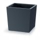  Prosperplast саксия 29,5 cm x 29,5 x 29 cm диаметър 29,5 cm пластмасови нюанси на сиво и сребро