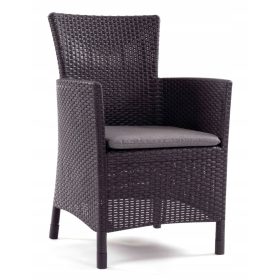   Градински стол - Градински стол Allibert, сива пластмаса