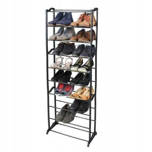  Storage Solutions шкаф за обувки 50 x 130 x 24 см черен