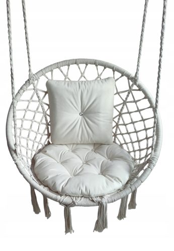  Възглавница за люлка ЗАВИСЯЩ СТОЛ Stork's Nest BEIGE ECRU home garden 65cm
