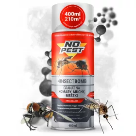    Димна бомба против комари, мухи No-Pest 0,4 кг 400 мл