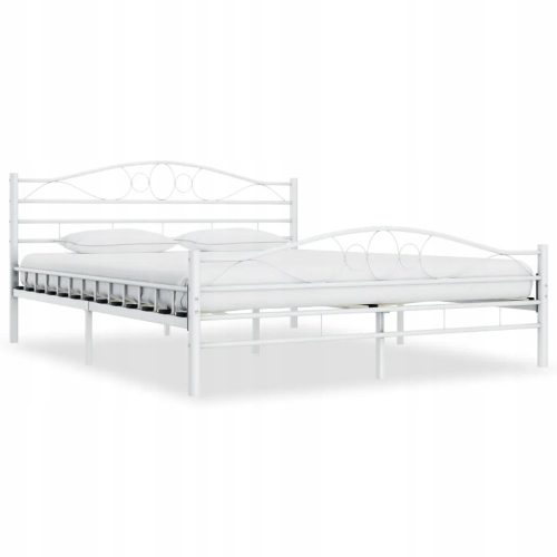  VidaXL 285303 метално двойно легло 140x200 бяло