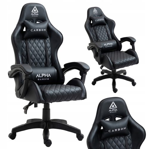  Геймърски стол Extreme CARBON, черна еко кожа