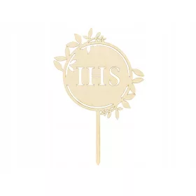  Дървен топер IHS 23см