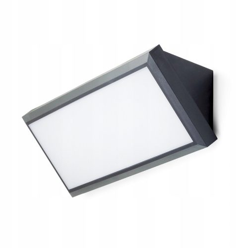  Kwazar Luminaire градинска стенна лампа, нюанси на сиво и сребристо, интегриран 12 W LED източник