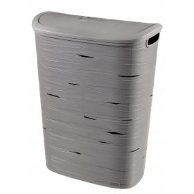    Стоящ кош за пране Curver 49л, нюанси на сиво и сребристо