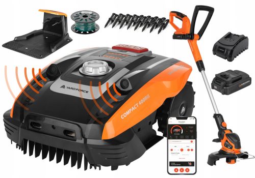  Yard force Ултразвуков робот за косене, ширина на косене 16 см + 3 други продукта