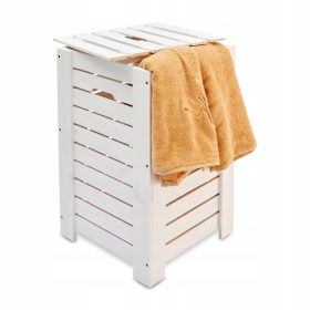  Кош за пране Pinus 5624.01 55x35x35 см бял