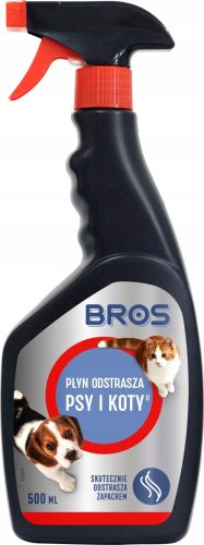  Репелентна течност за кучета и котки Bros 500 ml + DABSTER.PL ЕДНОКРАТНИ РЪКАВИЦИ HDPE 2 бр.