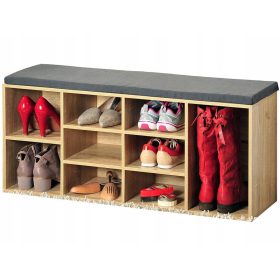    Шкаф за обувки Kesper със седалка 30 x 48 x 104 см естествен дъб