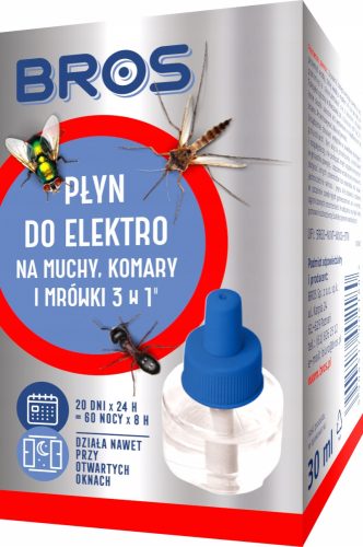  Течност за инсектициден електрофумигатор Bros 30 ml + DABSTER.PL ЕДНОКРАТНИ РЪКАВИЦИ HDPE 2 бр.