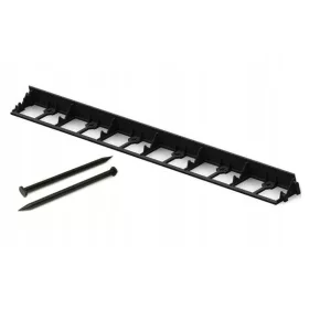   Кантове за градината - Пластмасов градински кант Робкат 101см х 4,5см черен