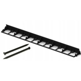   Кантове за градината - Пластмасов градински кант Робкат 101см х 7,8см черен