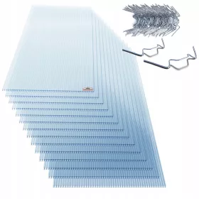   Gardebruk поликарбонатни многостенни чинии 1,21 m x 60,5 cm x 4 mm