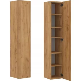  Шкаф за баня, 160 см, дъб