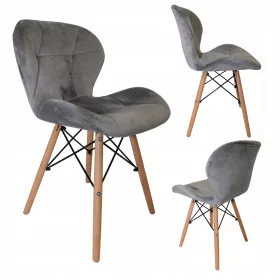    Стол Контрастно кадифе нюанси на сивото 1 бр.