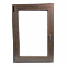 PVC ДОГРАМА 80 X 100 / 800 x 1000 RU/L 2 x C. ДЪБ