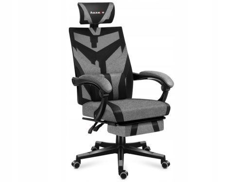  Игрален стол Huzaro Combat 5.0 Grey, черна и сива мрежа