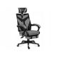  Игрален стол Huzaro Combat 5.0 Grey, черна и сива мрежа
