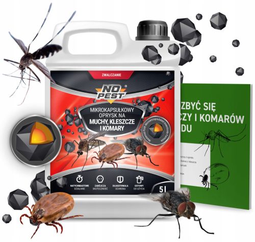  Пръскачка, аерозол против кърлежи, комари, мухи No-Pest 5000 ml