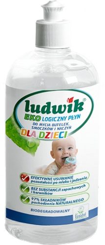  LUDWIK ЕКОЛОГИЧЕН ФЛУИД ЗА ПОЧИСТВАНЕ НА ДЕТСКИ ШИШЕТА, БЪЛГАРИ И СЪДОВЕ 475 МЛ.