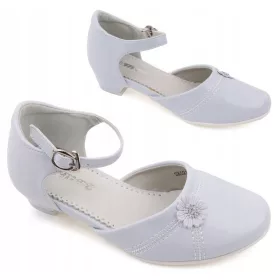    STYLOWY_SHOES Евтини ЧЕХЛИ КОМУНИОННИ ОБУВКИ Детски обувки на ток екологична кожа номер 35