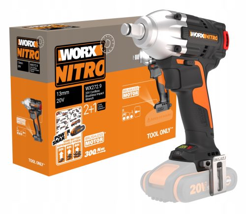  WORX WX272.9 Безчетков ударен гайковерт 20V 300Nm